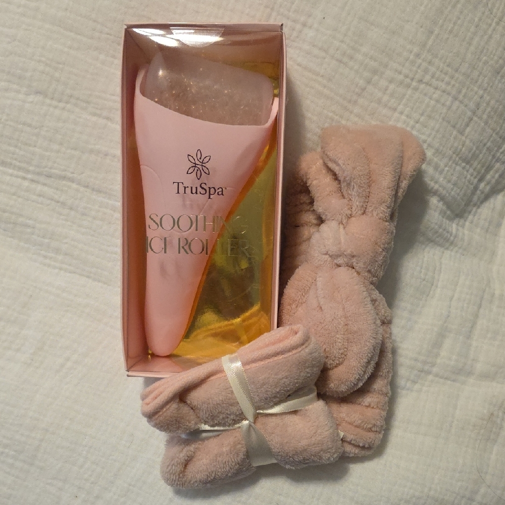 Bundle: NEW: Iceroller-Soft Bow Headband & Face Cloth